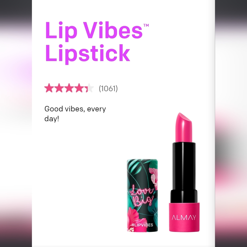 Love Big-Almay Lip Vibes*Free w/eyeshadow purchase